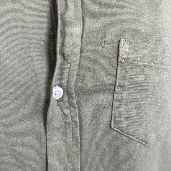 Frank and Eileen Tee Lab Button Up Olive Green Relaxed Fit Sz Medium NEW - Picture 5 of 10